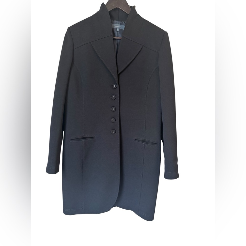 Women's  Tailored Midi Length Lined Blazer/Jacket in Darkest Navy